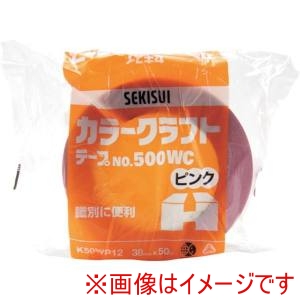 積水化学工業 積水化学工業 K50WP12 カラークラフトテープ#500WC 38X50 ピンク