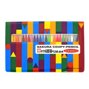 サクラクレパス SAKURA サクラクレパス FY24R1 クーピーペンシル24色 ソフトケース入
