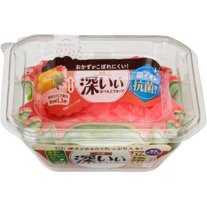 東洋アルミエコープロダクツ 東洋アルミ 抗菌深いぃ おべんとうカップ 深型 スクエア 4色 32枚入