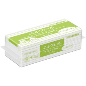 エリエール エリエール 703413 エルヴェール ペーパータオル エコセレクト 小判 703413/21000700 メーカー直送 代引 北海道沖縄離島不可