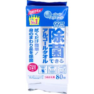 大王製紙 大王製紙 エリエール 除菌できるアルコールタオル つめかえ用 80枚入
