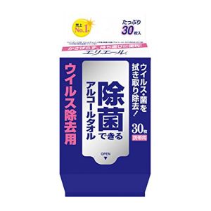 大王製紙 大王製紙 エリエール 除菌できるアルコールタオル ウイルス除去用 携帯用 30枚入