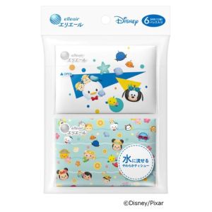 大王製紙 大王製紙 エリエール ディズニーデザイン 流せるポケットティシュー 12組×6パック キッズ