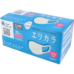 大王製紙 大王製紙 ハイパーブロック マスク リラカラホワイト ふつう 30枚
