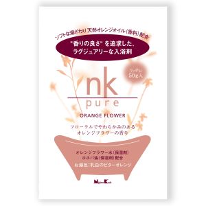 日本香堂 Nippon Kodo 日本香堂 nk pure 入浴剤 オレンジフラワー 50g入