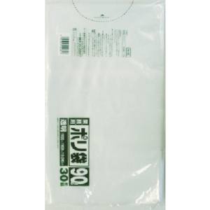 日本サニパック sanipak サニパック N-9C-CL N-9C業務用ポリ袋透明90L 30枚