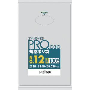 日本サニパック サニパック L-12 スタンダード ポリ袋 12号 0.03mm