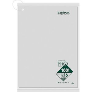 日本サニパック sanipak サニパック L16H-CL L16H 規格袋 吊り下げタイプ 0.03 16号