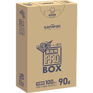 日本サニパック サニパック PA93-HCL PA93 プロ 3層 ポリ袋 90L 100枚