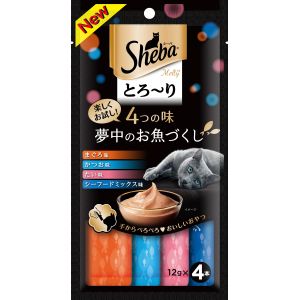 マース MARS マース シーバ とろ～り メルティ 4つの味 夢中のお魚づくし 12g×4本