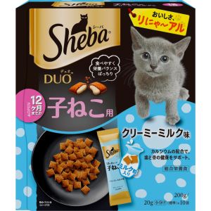 マース MARS マース シーバ デュオ 12ヶ月までの子ねこ用 クリーミーミルク味 200g 268010