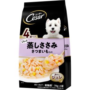 マース MARS マース シーザー ごろっと蒸しささみ さつまいも入り 70g×4袋 268090