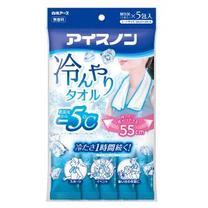 白元アース 白元アース アイスノン 冷んやり タオル 5包入