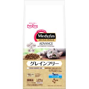ペットライン PETLINE ペットライン メディファスアドバンス グレインフリー 1歳から フィッシュ味 1.25kg 250g×5 284970