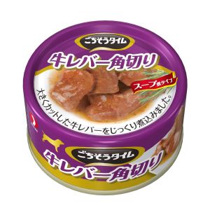ペットライン PETLINE ペットライン ごちそうタイム 缶 牛レバー角切り 80g