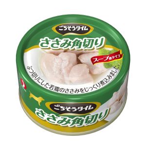 ペットライン PETLINE ペットライン ごちそうタイム 缶 ささみ角切り 80g