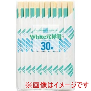やなぎプロダクツ やなぎ ホワイトアスペン 元禄箸 30膳 W-004