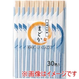 やなぎプロダクツ やなぎ まどか白樺 元禄箸 30膳 M-020