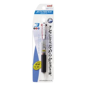 三菱鉛筆 uni 三菱鉛筆 SXE3-400-381P.T 油性ボールペン ジェットストリーム 極細 0.38mm 透明