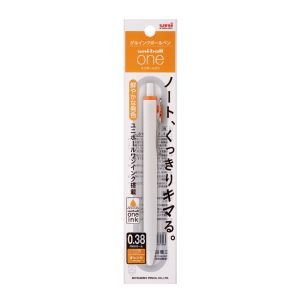 三菱鉛筆 三菱鉛筆 UMN-S-38 1P オレンジ 4 ゲルインクボールペン uni-ball one 0.38mm パック