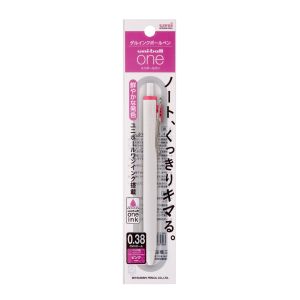 三菱鉛筆 三菱鉛筆 UMN-S-38 1P ピンク 13 ゲルインクボールペン uni-ball one 0.38mm パック
