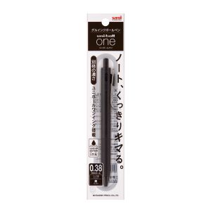 三菱鉛筆 三菱鉛筆 UMN-S-38 1P 黒(黒軸) 24 ゲルインクボールペン uni-ball one 0.38mm パック