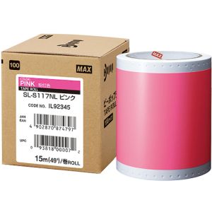 マックス MAX マックス SL-S117NL ビーポップ 標準シート 100mm幅シート SL-S117NL ピンク 15m×1巻入