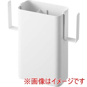 山崎実業 Yamazaki 山崎実業 プレート マグネット 仕切り付き ヘアーアイロン ホルダー ホワイト 5358