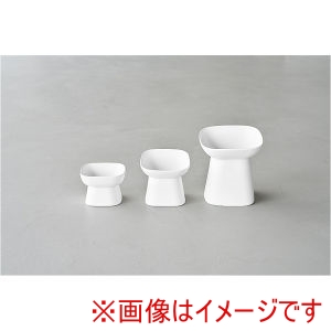 山崎実業 Yamazaki 山崎実業 食べやすい高さ 陶器 ペットフード ボウル ヌークス 斜め H17 ホワイト 10561