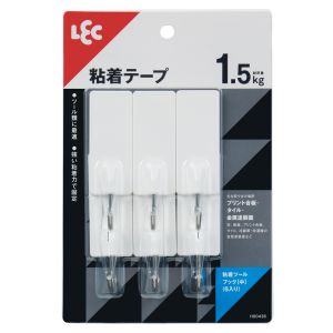 レック LEC レック 粘着 ツールフック 中 6個入 H00436