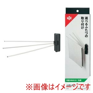 レック LEC レック ふきん掛け 吸盤 粘着 ブラック K00571