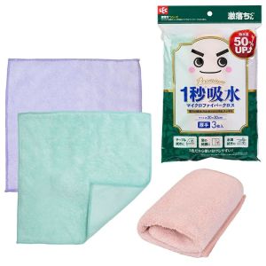 レック LEC レック 激落ちくん1秒吸水マイクロファイバークロス 3枚入 S01507