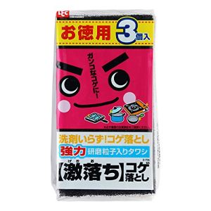 レック LEC レック 激落ちコゲ落とし お徳用3個入り ( スポンジ タワシ ) S-705