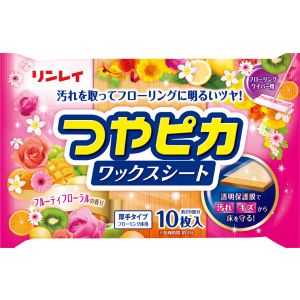 リンレイ RINREI リンレイ つやピカワックスシート フルーティフローラルの香り10枚入