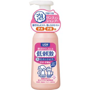 ライオン商事 LION PET ライオン ペットキレイ 顔まわりも洗える 泡リンスインシャンプー 子犬 子猫用 230ml
