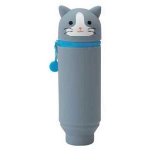 リヒトラブ LIHIT LAB リヒトラブ A7712-4 プニラボ スタンドペンケース ハチワレネコ