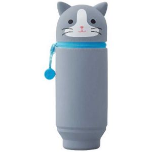 リヒトラブ LIHIT LAB リヒトラブ A7714-4 プニラボ スタンドペンケース ハチワレネコ