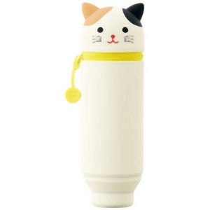 リヒトラブ LIHIT LAB リヒトラブ A7712-7 プニラボ スタンドペンケース ミケネコ
