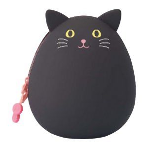 リヒトラブ LIHIT LAB リヒトラブ A7783-3 プニラボ エッグポーチ BIG クロネコ