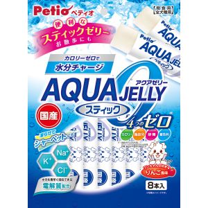 ペティオ Petio ペティオ アクアゼリー 4つのゼロ りんご風味 スティックタイプ 8本入