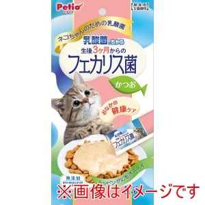 ペティオ Petio ペティオ ネコちゃんの 乳酸菌のちから 生後3ヶ月からのフェカリス菌 かつお 5g×6本入