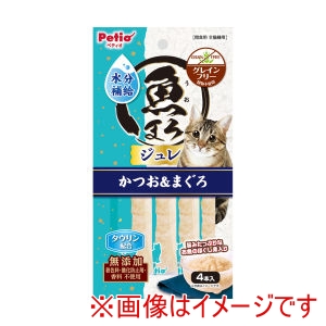ペティオ Petio ペティオ 魚まろ 水分補給ジュレスティック かつお まぐろ 4本入