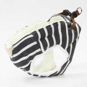 ペティオ Petio ペティオ 7歳からのやさしいハーネス ボーダー S グレー