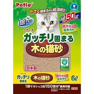 ペティオ Petio ペティオ ガッチリ固まる木の猫砂 6L