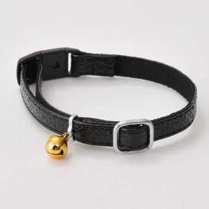 ペティオ Petio ペティオ キャットカラー モノグラムレザーカラー ブラック 猫 首輪