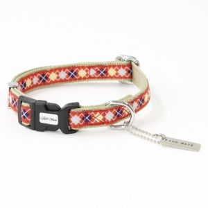 ペティオ Petio ペティオ アーガイルカラー S レッド 小型犬 ～10kg 首回り25～40cm 首輪