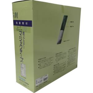 ユタカメイク Yutaka ユタカメイク PG-566N 粘着付マジックテープ切売り箱 B 100mm×25m ブラック