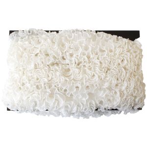渡辺布帛工業 アサヒ アサヒ テトロンフリル 25mm×15m巻 アイボリー WF-F7300-25-16