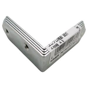 和気産業 和気産業 ユニクロ隅金 金折 4枚入 42mm BK-033