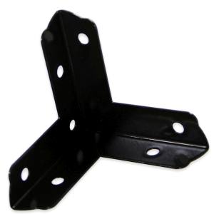 和気産業 和気産業 カラー隅金 三方面 黒 47×47mm IH-034